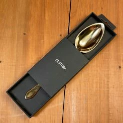 Gabriel Rudolph Kitchen Tools Gestura 9” 01 Oro Golden Stainless Steel Kitchen Spoon