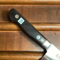 Hitohira Morihei Hisamoto Hagane 185mm Santoku Carbon Steel Pakka Handle