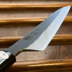 Nakajo Tsukasa Hinoura 150mm Petty San Mai Nashiji Kurouchi Shirogami 2 Ho Wood Handle The Vault