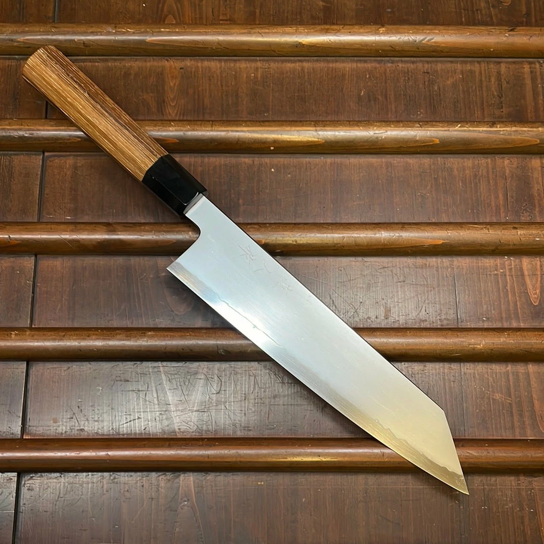 H&K Myojin Riki Sesakusho Myojin Naohito 240mm Kiritsuke Gyuto SG2 Stainless Kasumi Teak