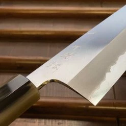 Hitohira Tanaka Kyuzo 240mm Gyuto Stainless Clad Aogami 1 Taihei Ebony Handle