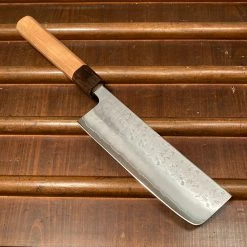 Hitohira Futana S3 165mm Nakiri Ginsanko Nashiji Cherry Wood