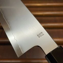 H&K Myojin Naohito 210mm Gyuto SG2 Stainless Kasumi Teak Myojin Riki Sesakusho