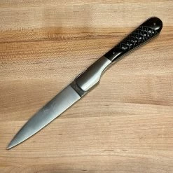 Fontenille Pataud Sperone 12cm Carved Pinned Buffalo Horn Tip Lockback