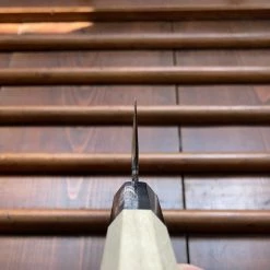 Hitohira Togashi 210mm Kiritsuke Gyuto Stainless Clad Shirogami 1 Ho Handle