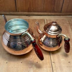 Panyas Kitchen Tools Turkish Classic Double Decker Copper Teapot