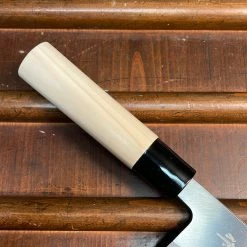 Hitohira Morihei Yoshitomo 150mm Deba Carbon Steel Poplar Handle