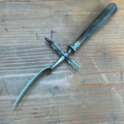 Bernal Cutlery J A Henckels Carving Fork Early 20th C Carbon Steel Horn