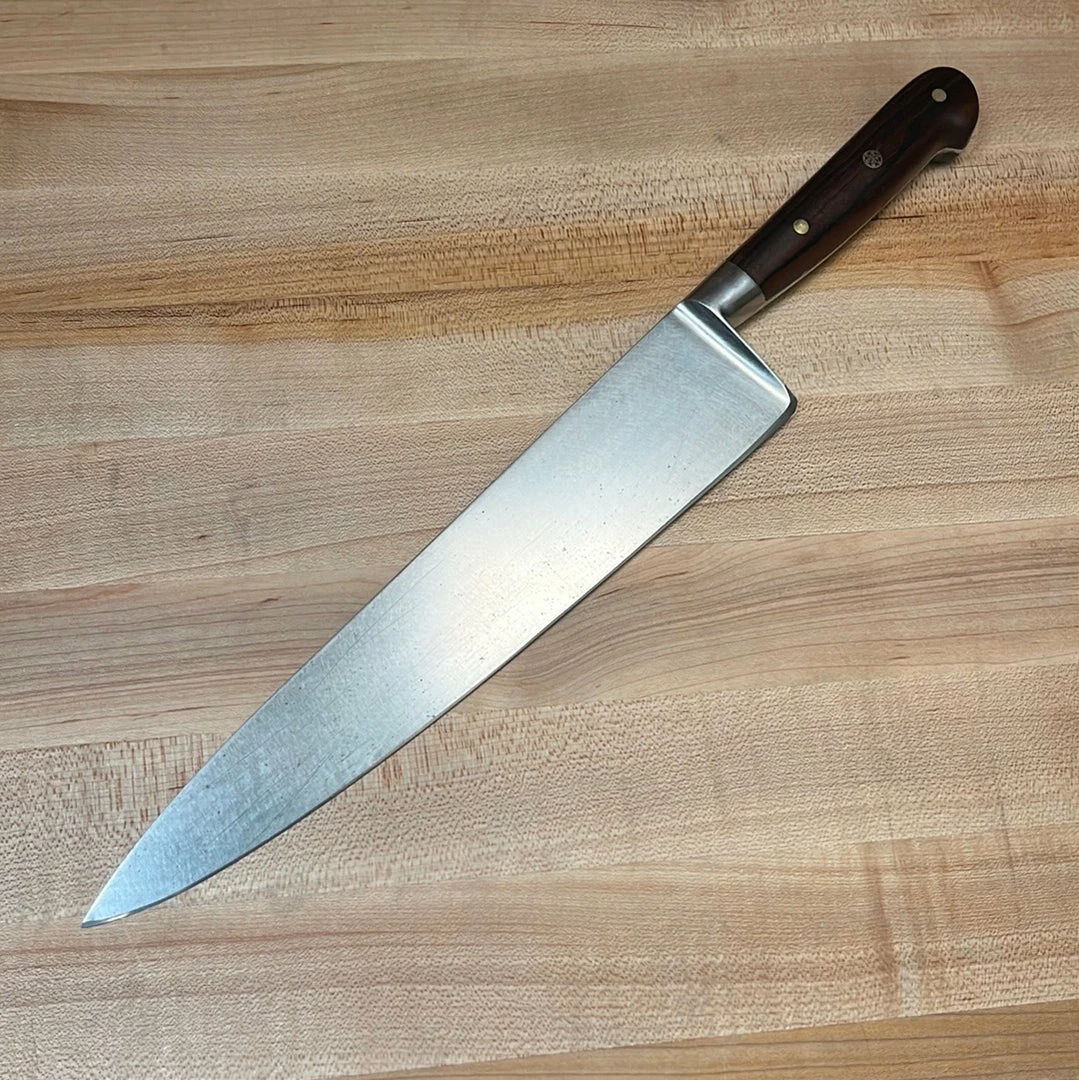 Bernal Cutlery The Vault Sabatier Lion 10" Chef Knife Stainless Steel Custom Macasser Ebony Handle