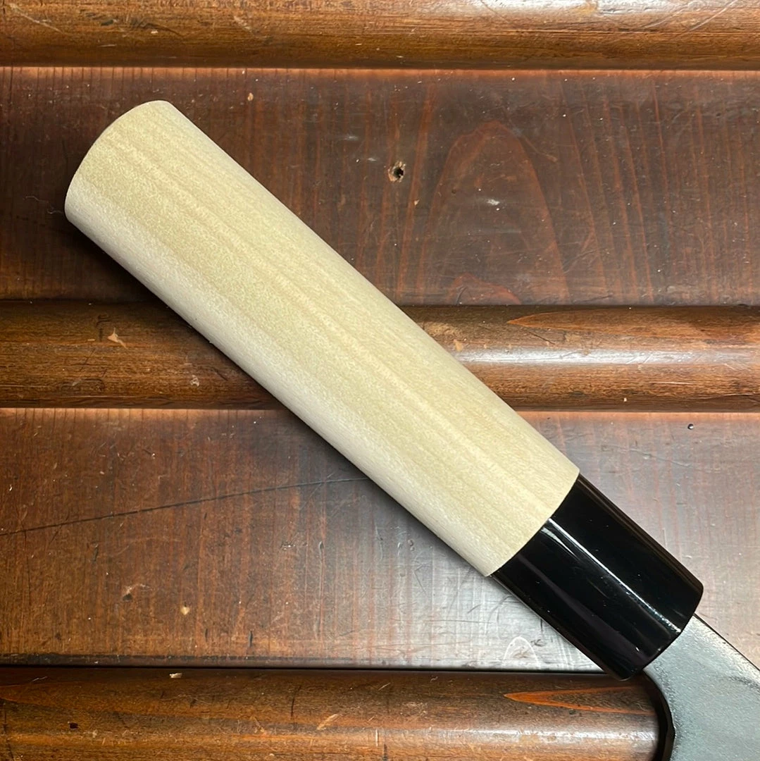 Nakajo Kaji-bei 165mm Santoku Iron Clad Shirogami 2 Kurouchi