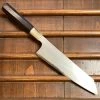 Hitohira Togashi 240mm Kiritsuke Gyuto Kasumi Stainless Clad Shirogami 1 Ebony Handle BLONDE Ferrule