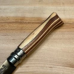 Opinel No.08 Laminated Birch Edition Knives - Brown