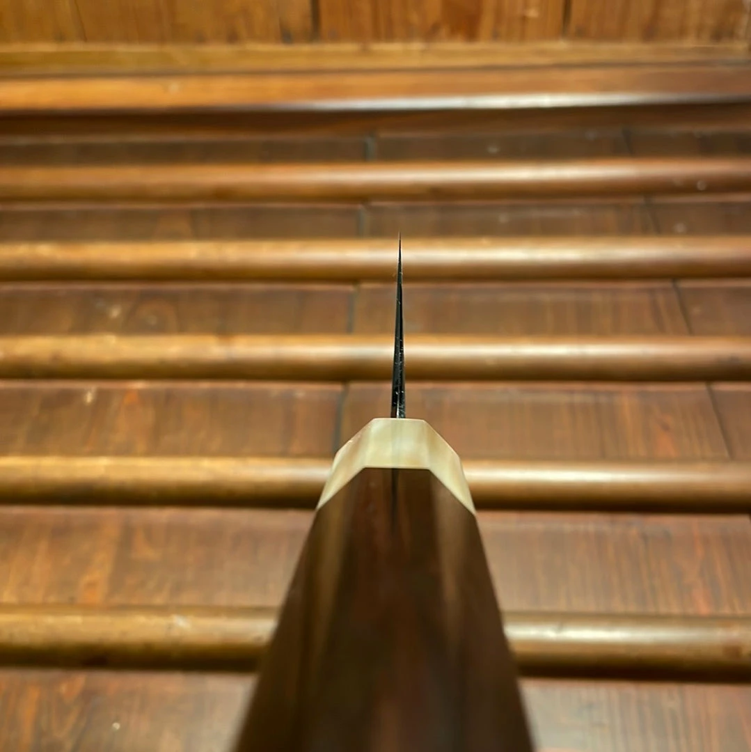 H&K Nakagawa 240mm Kiritsuke Gyuto Aogami 1 Damascus Ebony Blond