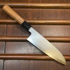 H&K Myojin Naohito 180mm Santoku SG2 Stainless Kasumi Teak