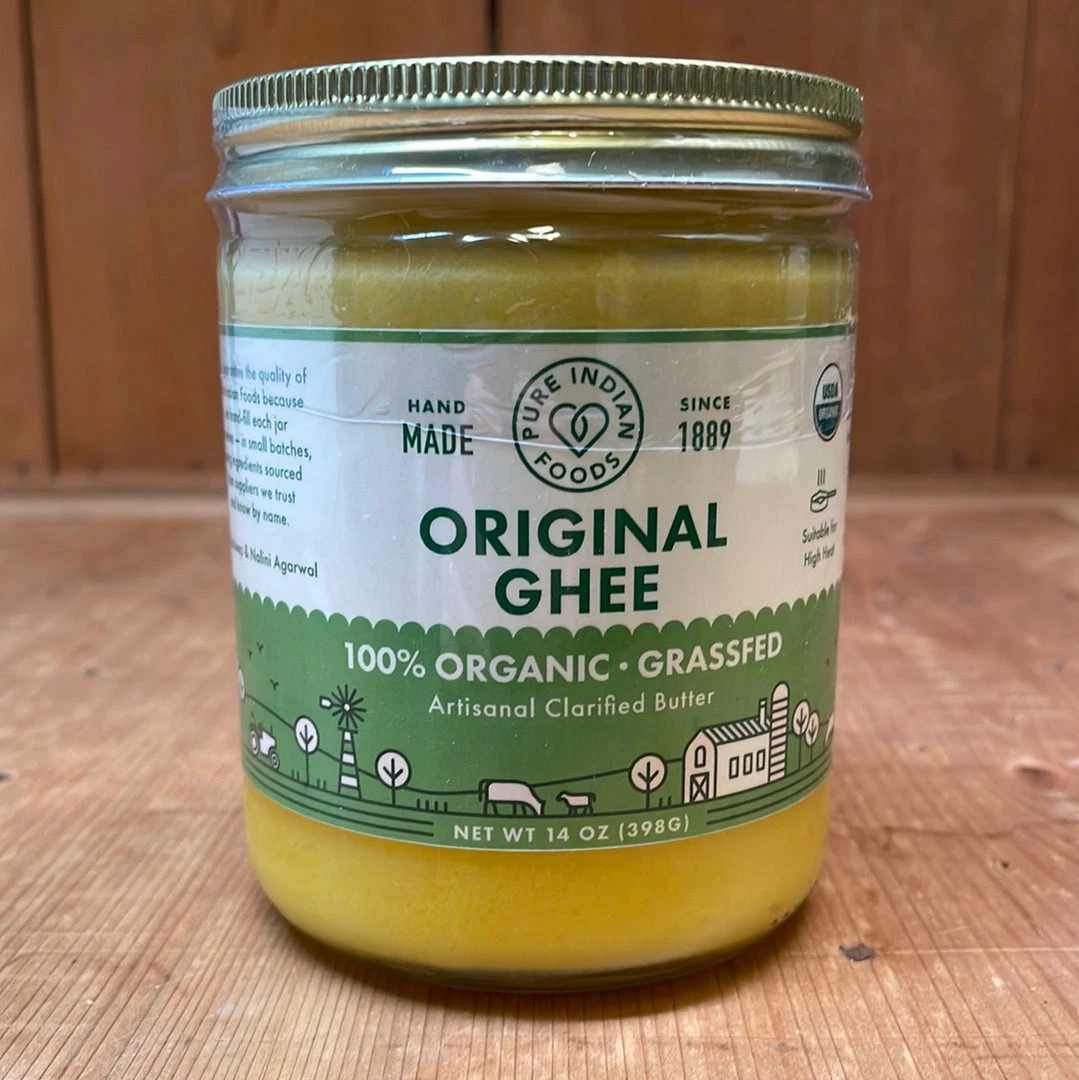 Pure Indian Foods Original Ghee, Grassfed And Certified Organic - 14 Oz Pantry
