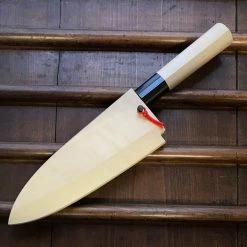 Hitohira Togashi LEFTY 165mm Deba Shirogami 1 Tachi Ho Wood W/ Saya