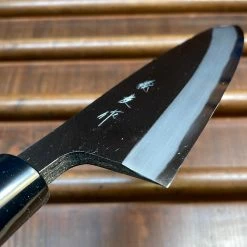 Hitohira Morihei Yoshitomo 150mm Deba Carbon Steel Poplar Handle