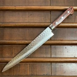 Hitohira HG 240mm Sujihiki Stainless Suminagashi Tsuchime