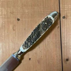 Eichenlaub Forged Tableware - Steak Knife Table Length- Staghorn Polish - Set Of 6