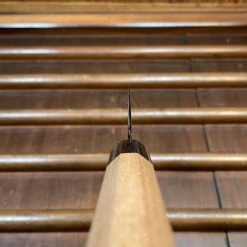 Hitohira Gorobei Rikichi 165mm Santoku Aogami 2 Kasumi Ho Wood