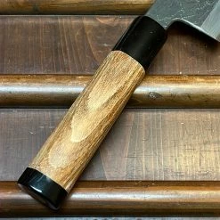 Robert Herder - Windmühlenmesser Tsukasa Hinoura 165mm Santoku Shirogami Warikomi Kitaeji Suminagashi Double Horn Enju