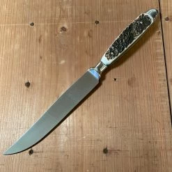 Eichenlaub Forged Tableware - Steak Knife Table Length- Staghorn Polish - Set Of 6