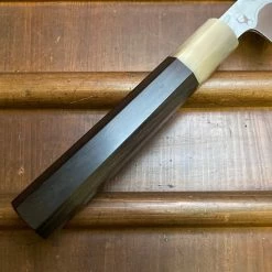 Hitohira Tanaka Manzo 300mm LEFTY Kiritsuke Yanagi Aogami 1 Damascus Ebony W/ Saya