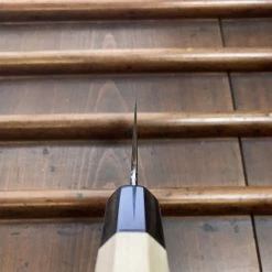 Sakai Kikumori'Kikuzuki Uzu' 180mm Kiritsuke Santoku - Aogami 1 - W/ Saya