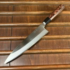 H&K Mazaki 240mm Gyuto Shirogami 2 Migaki Finish Wenge