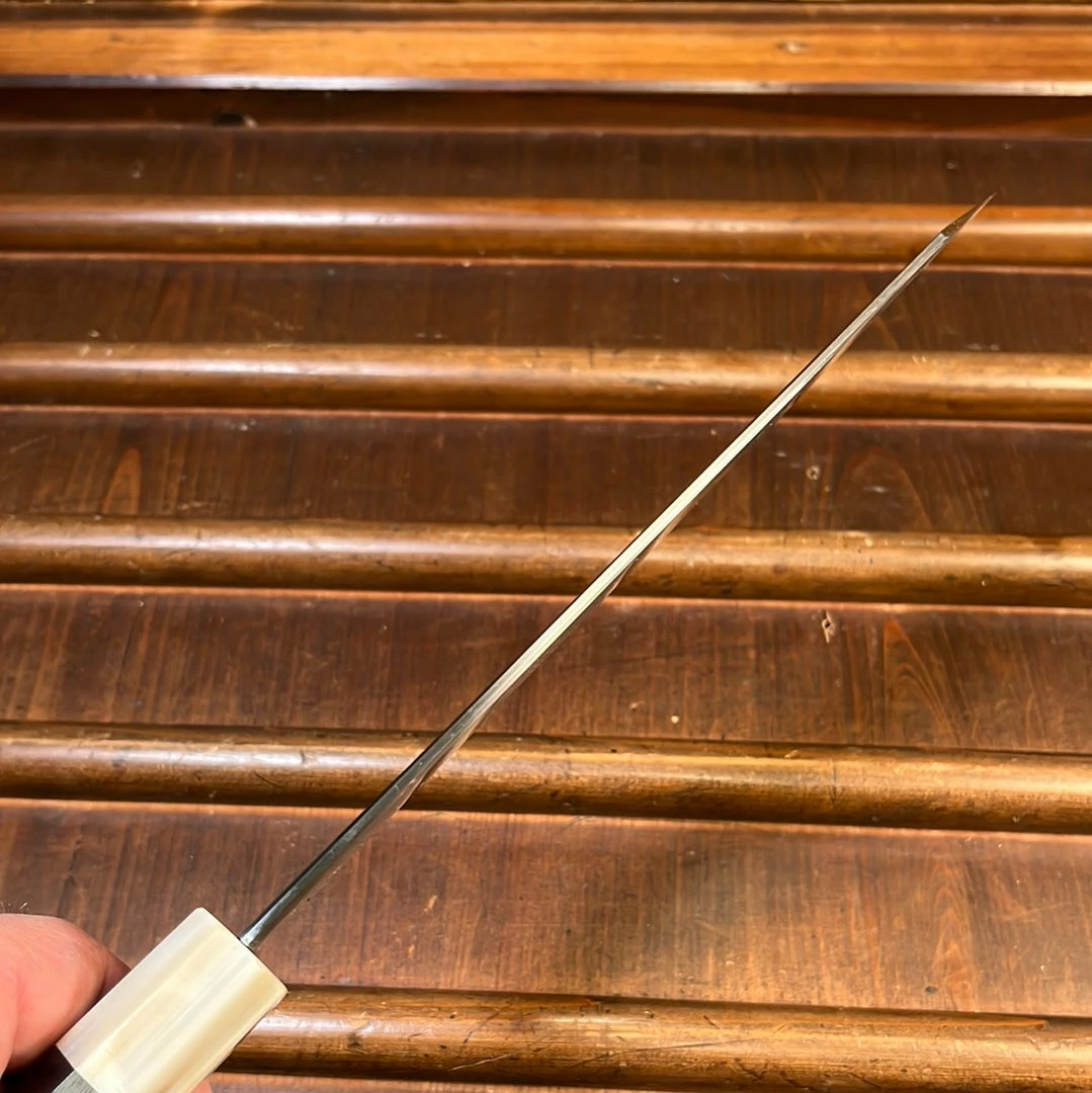 H&K Nakagawa 225mm Kiritsuke Gyuto Aogami 1 Damascus Ebony Blond