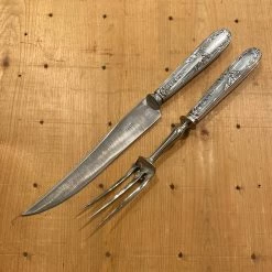 Bernal Cutlery The Vault French Carving Set Silver & Carbon Steel Paris Acier Forge