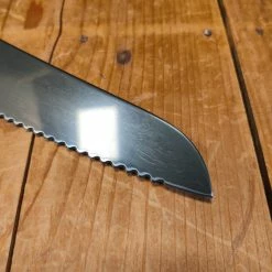 Steelport 10” Bread Knife 52100 Carbon Steel Stabilized Maple Steelport Knife Co.