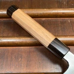 Hitohira Gorobei Rikichi 165mm Santoku Aogami 2 Kasumi Ho Wood