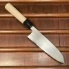 Hitohira Gorobei Rikichi 165mm Santoku Shirogami 2 Kasumi Ho Wood
