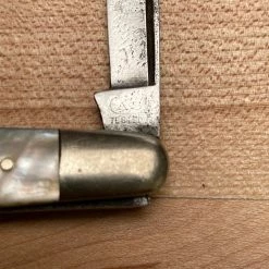 Bernal Cutlery Case Tested XX 3 1/8” Pen Knife Pearl 1914-20 Vintage Pocket