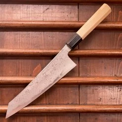 Sakai Kikumori / Bernal Cutlery 'Sori' 225mm Kiritsuke Gyuto - Aogami 1 Suminagashi
