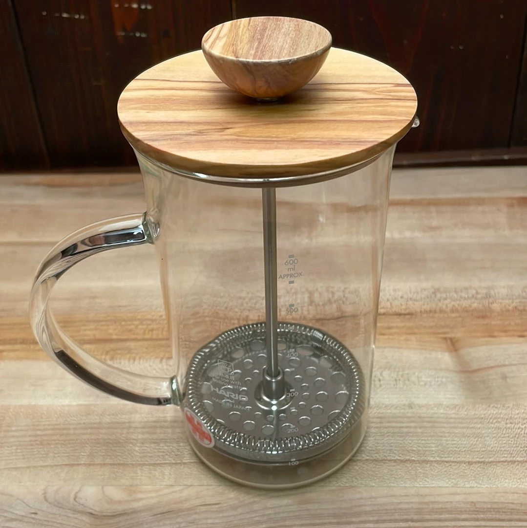 Hario Coffee & Tea Tools Olive Wood Coffee And Tea Press - 600ml