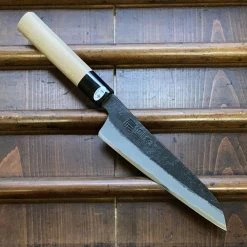 Nakajo Tsukasa Hinoura 150mm Petty San Mai Nashiji Kurouchi Shirogami 2 Ho Wood Handle The Vault