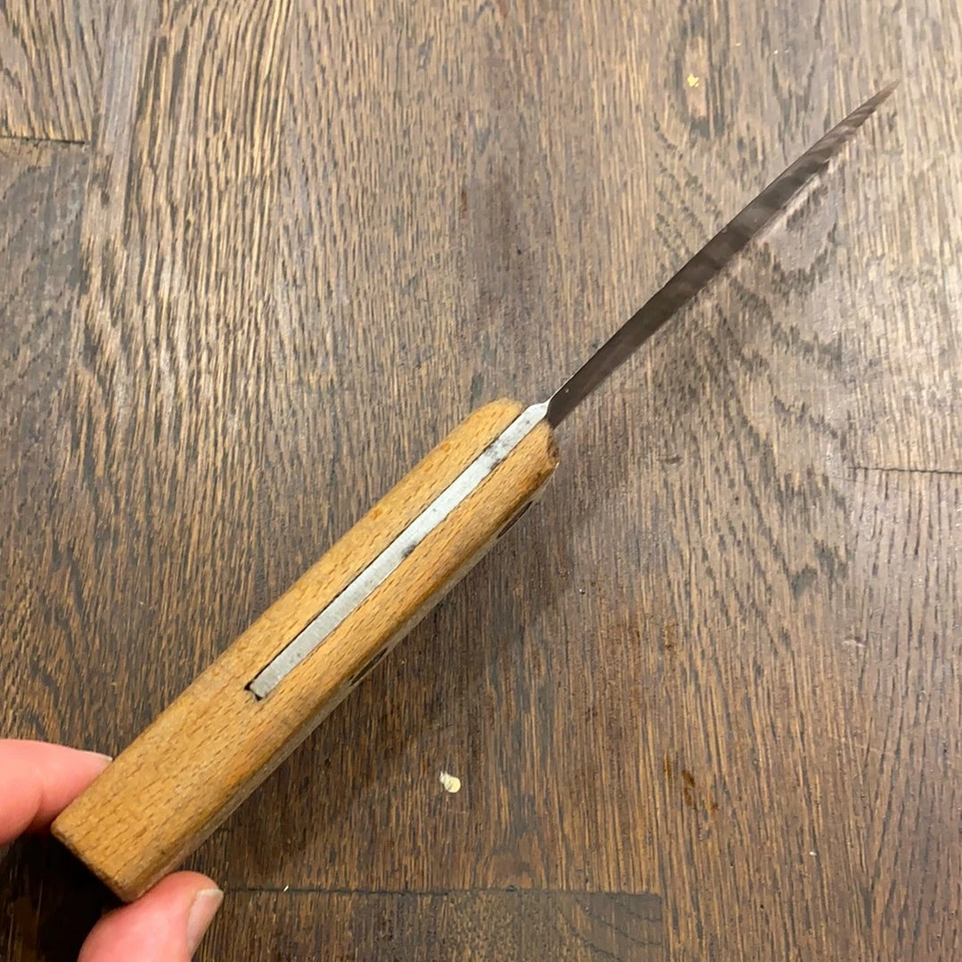 Bernal Cutlery The Vault Village Blacksmith 5” Carbon Steel Skinning Knife Beech Handle 1930’s