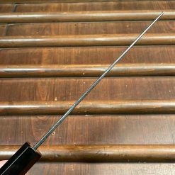 H&K Kumokage 165mm Nakiri Aogami 2 Kurouchi Carbon Damascus Oct Teak Horn Hatsukokoro