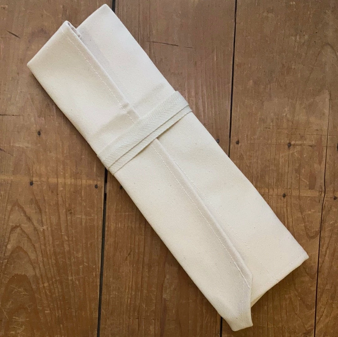 KANDA CO., LTD Compact Canvas Knife Roll - White Kitchen Tools