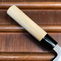 Hitohira Morihei Yoshitomo 180mm Deba Carbon Steel Poplar Handle