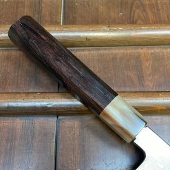 H&K Nakagawa Hamono Nakagawa 240mm Sujihiki Aogami 1 Damascus Ebony White Buffalo Horn