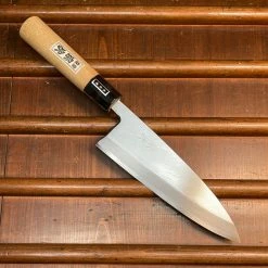 Hitohira Morihei Hisamoto Morihei Munetsugu 180mm Deba Shirogami 2 Ho Wood Handle