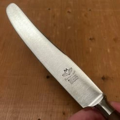 Eichenlaub Forged Tableware - Old German Table Knife- Walnut Matte - Set Of 6 Eichenlaub Tableware