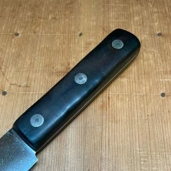 Bernal Cutlery Slicer Ed Wusthof 11" Bullnose Scimitar Carbon Steel Ebony Solingen Germany 1890's-1920's