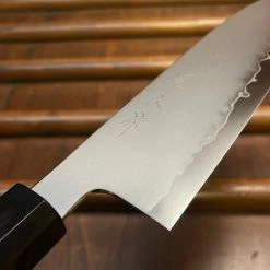 H&K Myojin Naohito 180mm Santoku SG2 Stainless Kasumi Teak