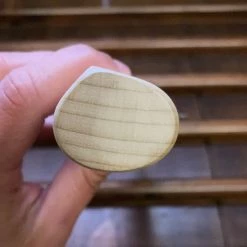 Nakajo Kaji-bei 135mm Santoku Iron Clad Shirogami 2 Kurouchi Buffalo Horn