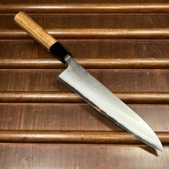 H&K Yoshikane 210mm Gyuto Shirogami 2 Nashiji Teak Handle