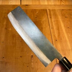 Trade In - Sugimoto 165mm Nakiri Kurouchi Carbon Steel With Saya | Box